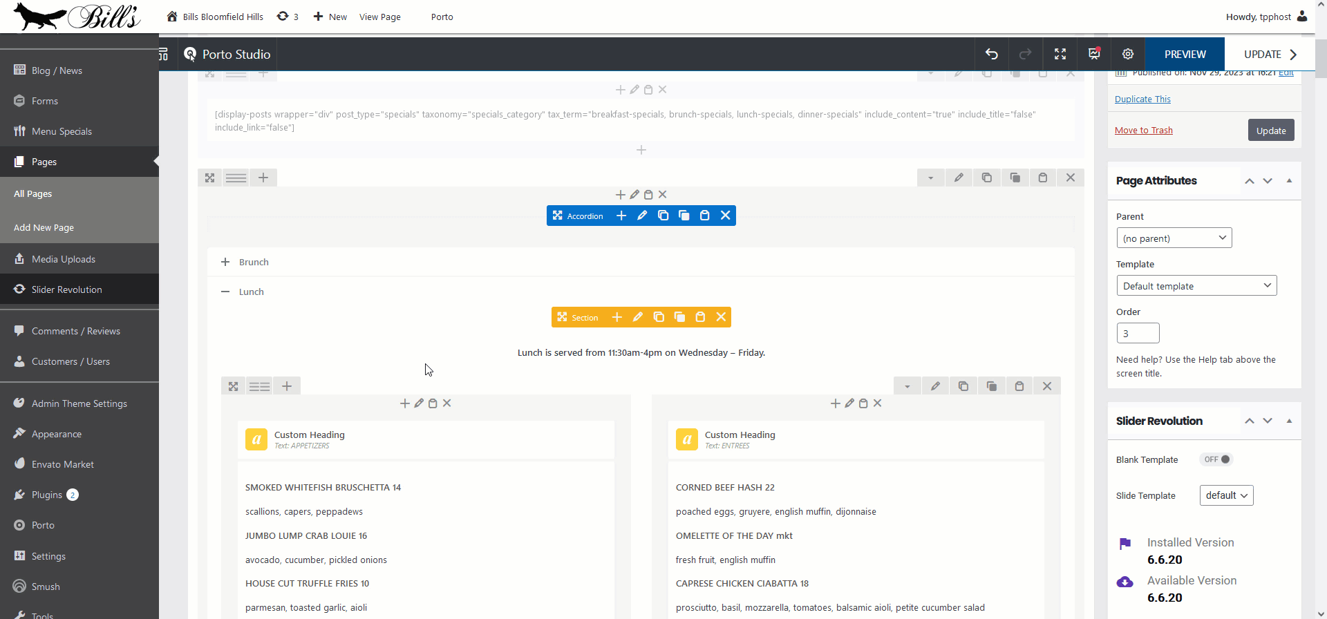 ADMIN TUTORIALS MENU PAGE – Cafe ML